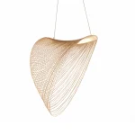 Taxta material led işıqlı çilçıraq D-60 9183