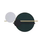 Dairəvi yaşıl minimalist divar işığı 3098