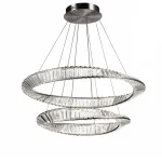 İki halqalı kristal daşlı çilçıraq 2008-800+600